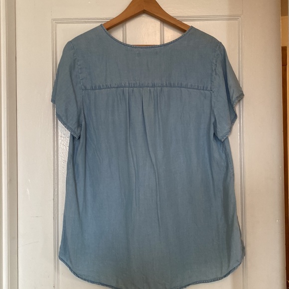 Denim-look Lycocell Top - Picture 2 of 6